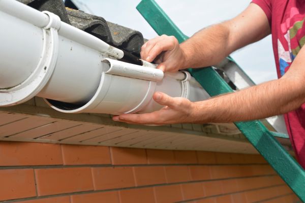 Large Gutter Repair in Clayton