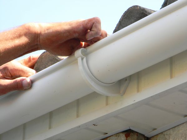 Plastic Gutter Repair in Clayton