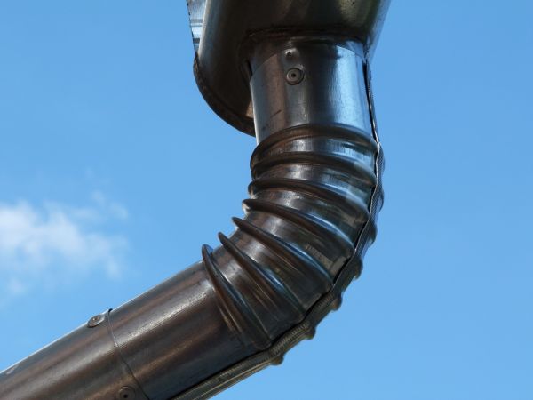 Metal Downspout Installation in Clayton